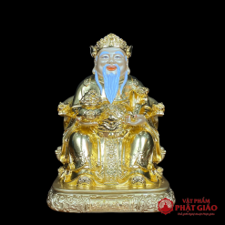 Bộ Tài Địa Bằng Đồng Dát Vàng Cao Cấp, Cao 25cm, 30cm 4 bo tai dia bang dong dat vang cao cap cao 25cm 30cm vat pham phat giao la boi 4