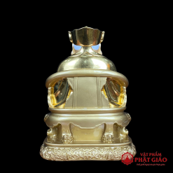 Bộ Tài Địa Bằng Đồng Dát Vàng Cao Cấp, Cao 25cm, 30cm 2 bo tai dia bang dong dat vang cao cap cao 25cm 30cm vat pham phat giao la boi 6