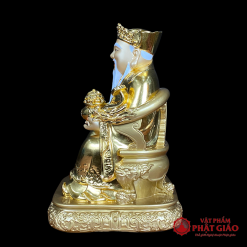 Bộ Tài Địa Bằng Đồng Dát Vàng Cao Cấp, Cao 25cm, 30cm 1 bo tai dia bang dong dat vang cao cap cao 25cm 30cm vat pham phat giao la boi 7