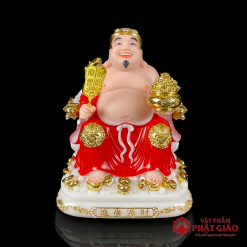 bo than tai tho dia bang bot da son do vien vang cao 20cm 25cm 30cm vat pham phat giao la boi 14