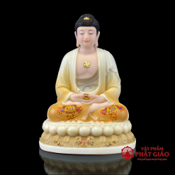 Bộ Tượng Ta Bà Tam Thánh Bằng Bột Đá Tọa Đài Sen Đế To Sơn Vẽ Hoa, Cao 30cm, 40cm, 48cm 5 bo tuong ta ba tam thanh bang bot da de to son ve hoa cao 30cm 40cm 48cm vat pham phat giao la boi 4