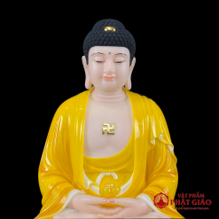 Bộ Tượng Ta Bà Tam Thánh Bột Đá Hổ Phách, Cao 30cm, 35cm, 40cm, 48cm 2 bo tuong ta ba tam thanh bot da ho phach cao 30cm 35cm 40cm 48cm vat pham phat giao la boi 7