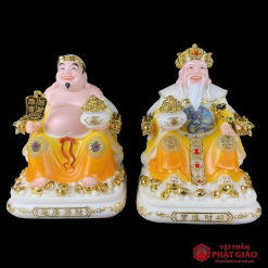 bo tuong than tai tho dia bang bot da son vang cao 20cm 25cm 30cm vat pham phat giao la boi 2 1