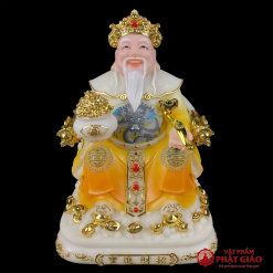 bo tuong than tai tho dia bang bot da son vang cao 20cm 25cm 30cm vat pham phat giao la boi 3 1