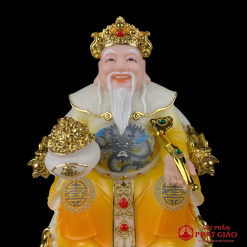 bo tuong than tai tho dia bang bot da son vang cao 20cm 25cm 30cm vat pham phat giao la boi 7