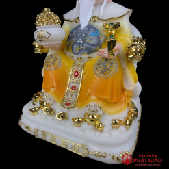 bo tuong than tai tho dia bang bot da son vang cao 20cm 25cm 30cm vat pham phat giao la boi 9