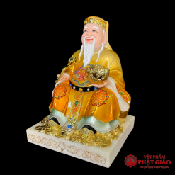 bo tuong than tai tho dia bang bot da son vang cao cap cao 20cm 25cm 30cm vat pham phat giao la boi 3