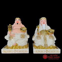 bo tuong than tai tho dia bang bot da trang vien vang cao cap cao 20cm 25cm 30cm vat pham phat giao la boi 2