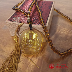 Dây Chuyền Mặt Phật Bát Đại Bản Tôn Chất Liệu Lưu Ly 1 day chuyen mat phat bat dai ban ton chat lieu luu ly vat pham phat giao la boi 15