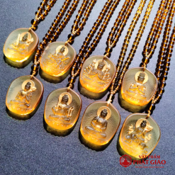 Dây Chuyền Mặt Phật Bát Đại Bản Tôn Chất Liệu Lưu Ly 14 day chuyen mat phat bat dai ban ton chat lieu luu ly vat pham phat giao la boi 2