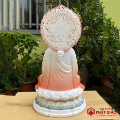 Tượng Địa Tạng Bồ Tát Bằng Bột Đá Ngồi Đế Bảo Liên, Cao 30cm, 40cm, 48cm, 65cm 2 tuong dia tang bo bang bot da ngoi de bao lien cao 30cm 40cm 48cm 65cm vat pham phat giao la boi 5