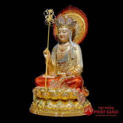 Tượng Địa Tạng Vương Bồ Tát Bằng Đồng Men Cổ Đài Loan, Cao 30cm, 40cm, 48cm 3 tuong dia tang bo tat bang dong men co dai loan cao 30cm 40cm 48cm vat pham phat giao la boi 3
