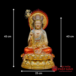 Tượng Địa Tạng Vương Bồ Tát Bằng Đồng Men Cổ Đài Loan, Cao 30cm, 40cm, 48cm 1 tuong dia tang bo tat bang dong men co dai loan cao 30cm 40cm 48cm vat pham phat giao la boi 5