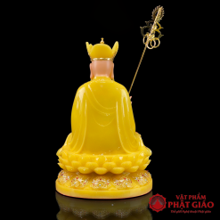 Tượng Địa Tạng Bồ Tát Bột Đá Thạch Anh Viền Vàng Ngồi Hoa Sen, Cao 30cm, 40cm, 48cm, 65cm 3 tuong dia tang bo tat bot da thach anh vien vang ngoi hoa sen cao 30cm 40cm 48cm 65cm vat pham phat giao la boi 4