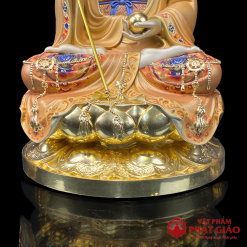 Tượng Địa Tạng Bồ Tát Ngồi Bằng Đồng Men Cổ, Cao 30cm, 40cm, 48cm 3 tuong dia tang bo tat ngoi bang dong men co cao 30cm 40cm 48cm vat pham phat giao la boi 4