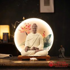 Tượng Phật Thích Ca Mâu Ni Bằng Gốm Sứ Cao 40cm (Cả Đèn) Trang Trí Bàn Thờ, Phòng Khách, Bàn Làm Việc 8 tuong phat thich ca mau ni bang gom su cao 40cm ca den trang tri phong khach ban tho vat pham phat giao la boi 2