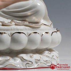 tuong phat thich ca mau ni bang gom su cao cap y trang vien vang cao 30cm 40cm 48cm vat pham phat giao la boi 6