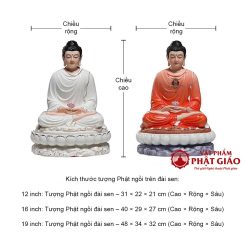 tuong phat thich ca mau ni bang gom su cao cap y trang vien vang cao 30cm 40cm 48cm vat pham phat giao la boi 9