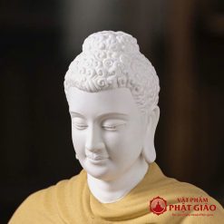 tuong phat thich ca ngoi thien bang gom su cao 35cm trang tri ban tho phong khach ban lam viec vat pham phat giao la boi 3