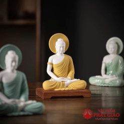 tuong phat thich ca ngoi thien kiet gia bang gom su cao 17cm 19cm vat pham phat giao la boi 11