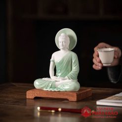 tuong phat thich ca ngoi thien kiet gia bang gom su cao 17cm 19cm vat pham phat giao la boi 12