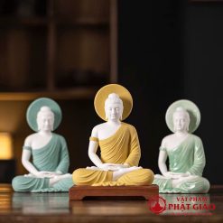 tuong phat thich ca ngoi thien kiet gia bang gom su cao 17cm 19cm vat pham phat giao la boi 2