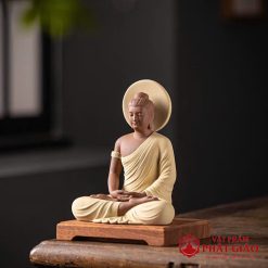 tuong phat thich ca ngoi thien kiet gia bang gom su cao 17cm 19cm vat pham phat giao la boi 4