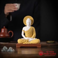 tuong phat thich ca ngoi thien kiet gia bang gom su cao 17cm 19cm vat pham phat giao la boi 7