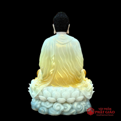 tuong phat thich ca tinh tam ngoi de may bang bot da son phu quy cao 40cm 3