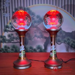 Đôi Đèn Cầu Hoa Sen Thân Đồng In Hoa Sen Hồng, Nhiều Kích Thước 7 doi den cau hoa sen than dong in hoa sen hong nhieu kich thuoc vppg 2