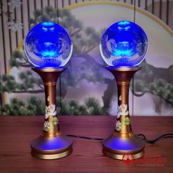 Đôi Đèn Cầu Hoa Sen Thân Đồng In Hoa Sen Hồng, Nhiều Kích Thước 9 doi den cau hoa sen than dong in hoa sen hong nhieu kich thuoc vppg 5