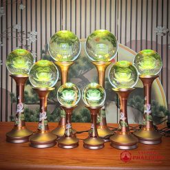 Đôi Đèn Cầu Hoa Sen Thân Đồng In Hoa Sen Hồng, Nhiều Kích Thước 2 doi den cau hoa sen than dong in hoa sen hong nhieu kich thuoc vppg 7