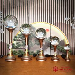 Đôi Đèn Cầu Hoa Sen Thân Đồng In Hoa Sen Hồng, Nhiều Kích Thước 3 doi den cau hoa sen than dong in hoa sen hong nhieu kich thuoc vppg 8