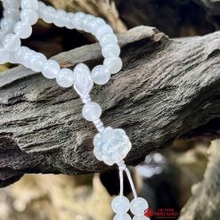 Tràng Hạt Bạch Ngọc Onyx 108 Hạt 6mm Mix Charm Hoa Sen Thạch Anh Trắng 2 trang hat bach ngoc onyx 108 hat 6mm mix charm hoa sen thach anh trang 3
