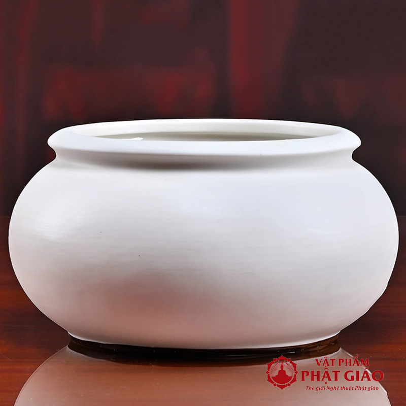 Bát Hương Gốm Họa Tiết Hoa Sen Đỏ Lá Xanh Cỡ 20cm vppg 5 Bat Huong Gom Hoa Tiet Hoa Sen Do La Xanh Co 20cm vppg 5