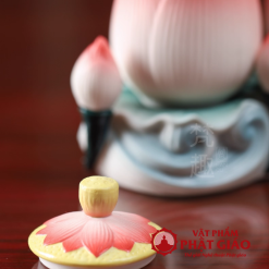 Bo Chen Nuoc Tho Gom Su Hinh Hoa Sen Trang Nha vppg 1