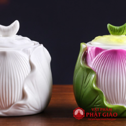 Cốc Đựng Nước Quan Âm Hình Búp Sen Gốm Sứ Màu Hồng Tím 3 Coc Dung Nuoc Quan Am Hinh Bup Sen Gom Su Mau Hong Tim vppg 2 1