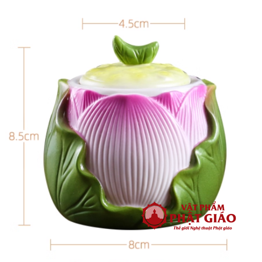Cốc Đựng Nước Quan Âm Hình Búp Sen Gốm Sứ Màu Hồng Tím vppg 2 Coc Dung Nuoc Quan Am Hinh Bup Sen Gom Su Mau Hong Tim vppg 2