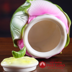 Cốc Đựng Nước Quan Âm Hình Búp Sen Gốm Sứ Màu Hồng Tím 7 Coc Dung Nuoc Quan Am Hinh Bup Sen Gom Su Mau Hong Tim vppg 6
