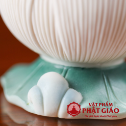 Coc Nuoc Tho Cung Bang Gom Su Hinh Bup Sen Cao 9cm vppg 2