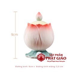 Coc Nuoc Tho Cung Bang Gom Su Hinh Bup Sen Cao 9cm vppg 5