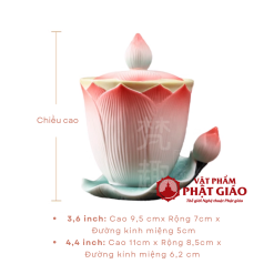 Coc Nuoc Tho Gom Su HOa Sen De La Sen vppg 1