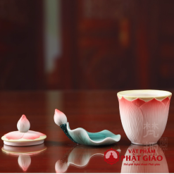 Coc Nuoc Tho Gom Su HOa Sen De La Sen vppg 4