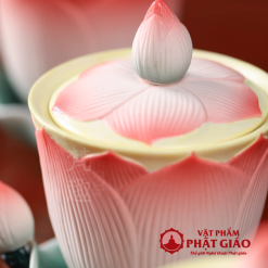 Coc Nuoc Tho Gom Su HOa Sen De La Sen vppg 5