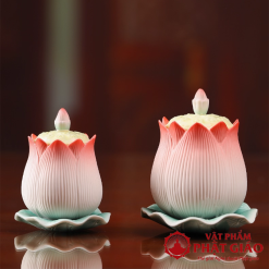 Cốc Nước Thờ Gốm Sứ Hình Hoa Sen Nở 1 Coc Nuoc Tho Gom Su Hinh Hoa Sen No vppg 0