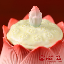Cốc Nước Thờ Gốm Sứ Hình Hoa Sen Nở 3 Coc Nuoc Tho Gom Su Hinh Hoa Sen No vppg 5