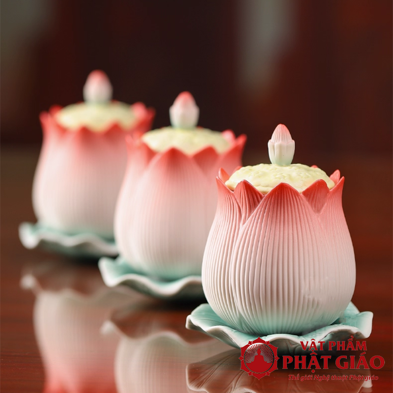 Cốc Nước Thờ Gốm Sứ Hình Hoa Sen Nở vppg 6 Coc Nuoc Tho Gom Su Hinh Hoa Sen No vppg 6