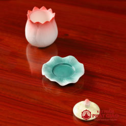 Cốc Nước Thờ Gốm Sứ Hình Hoa Sen Nở 4 Coc Nuoc Tho Gom Su Hinh Hoa Sen No vppg 7