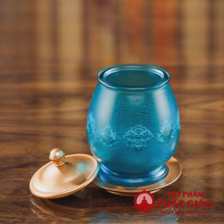 Coc Nuoc Tho Thuy Tinh Luu Ly Tam Cat Tuong Mau Xanh Lam vppg 1