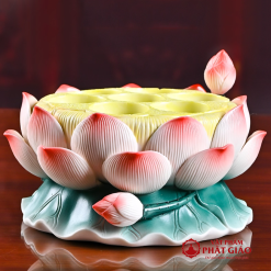 De Nen Gom Hinh Bong Sen Kich Thuoc 20cm vppg 1